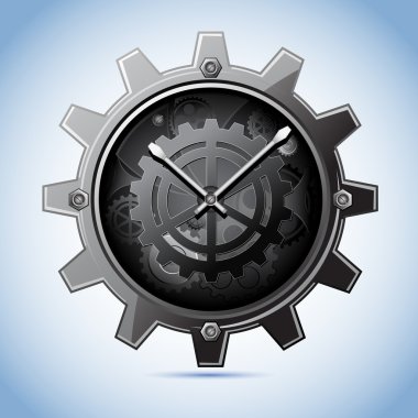 Gear Clock clipart