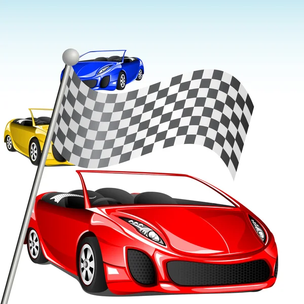 Wyścigi samochodowe — Wektor stockowy