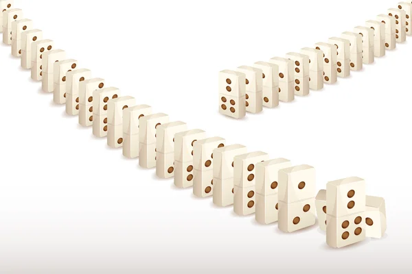 Serie di domino — Vettoriale Stock