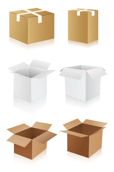 Cardboard Box — Stock Vector