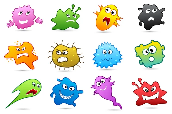 Set of Germs — Stock Vector