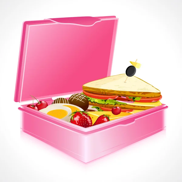 Boîte à lunch — Image vectorielle