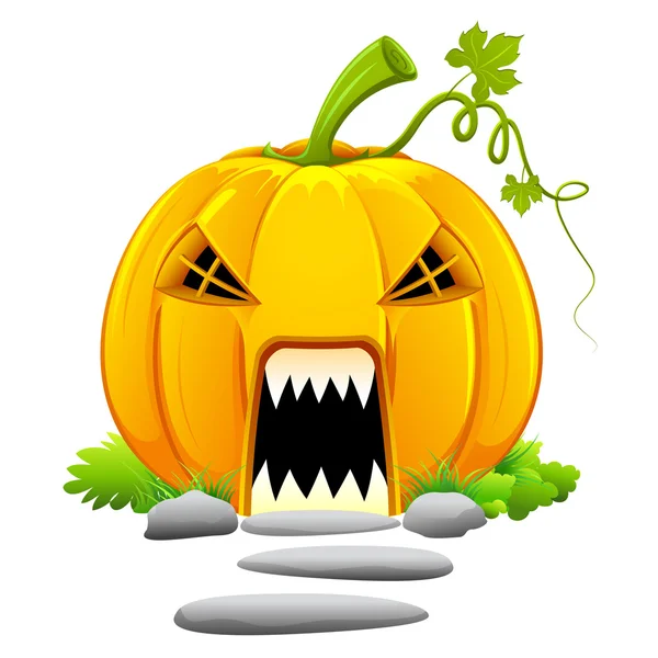 お化けかぼちゃの家 — ストックベクタ