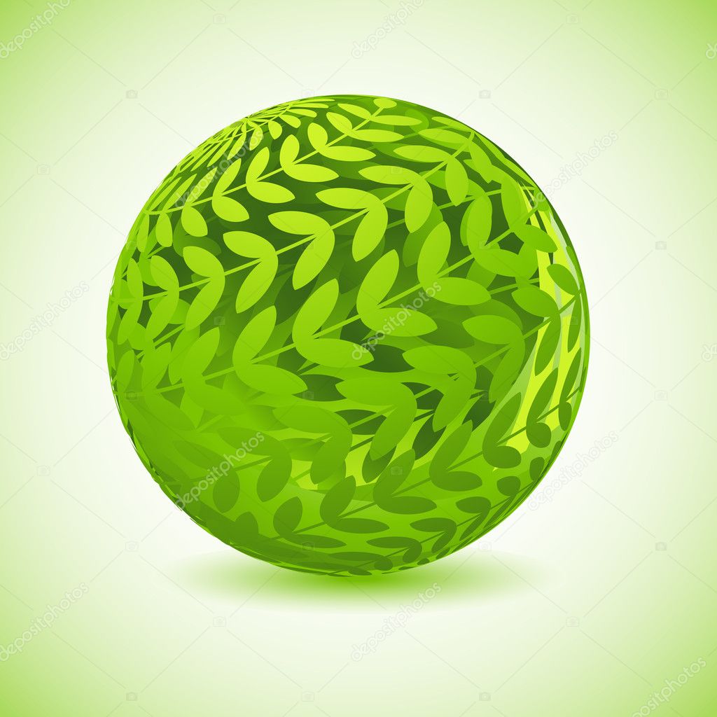 Glossy Green Globe