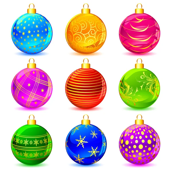 Colorful Christmas Ball — Stock Vector