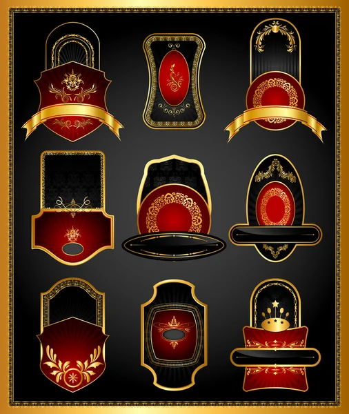 Badge royal doré — Image vectorielle