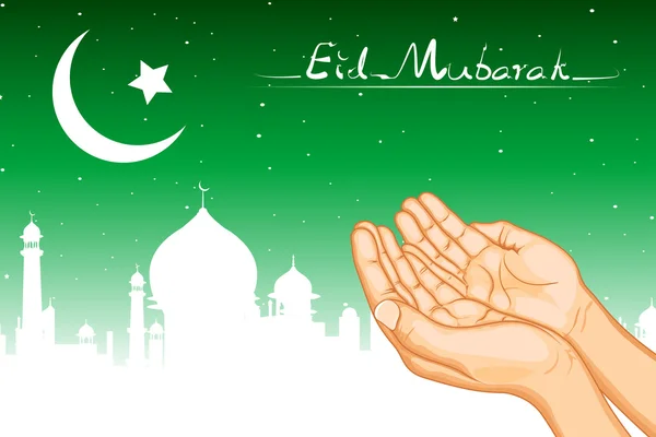 Praying for Eid — Stock Vector