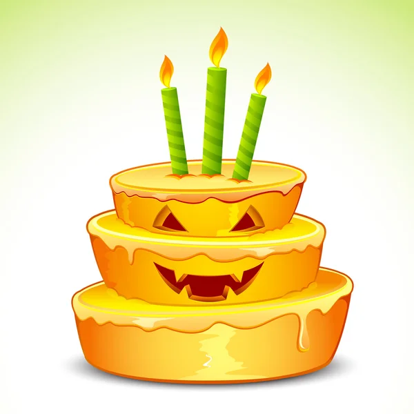 Pumpkin Cake — Stock Vector