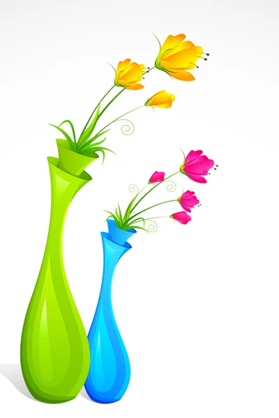 Vaso de flores — Vetor de Stock