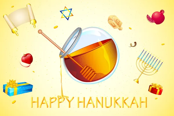 Cartão hanukkah —  Vetores de Stock