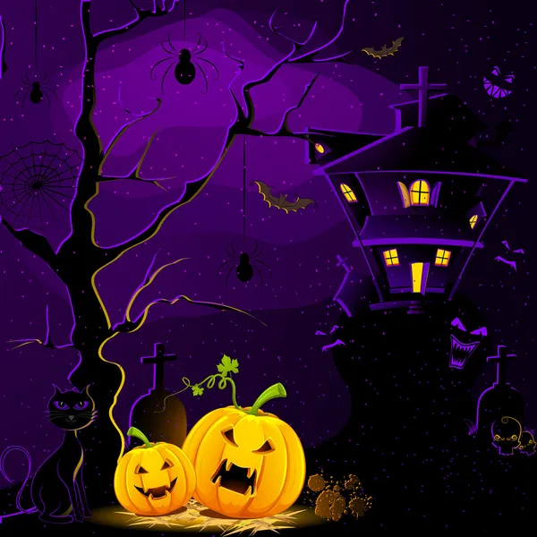 Noche de Halloween — Archivo Imágenes Vectoriales