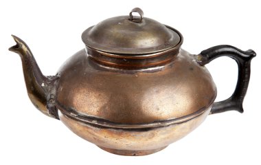 Antique copper pot clipart
