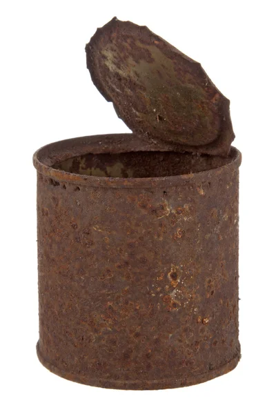 Παλιά σκουριασμένη κονσέρβα — Φωτογραφία Αρχείου