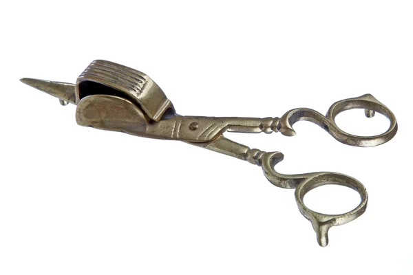 Antique brass scissors — Stock Photo, Image
