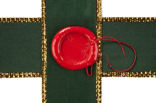 Sealing wax with ribbons — Stock Photo, Image