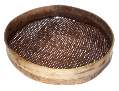 Old wooden sieve clipart