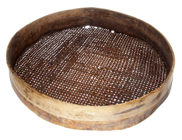 Old wooden sieve — Stock Photo, Image