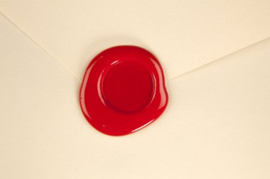 Envelope with wax-seal clipart