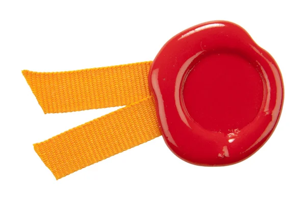 Sealing wax with ribbons. — Stock Photo, Image