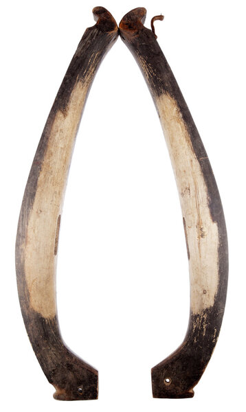 Old wooden horse collar