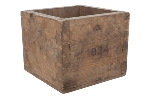 古い空の木箱 — ストック写真