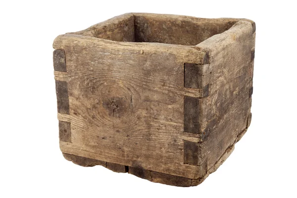 Vecchia scatola di legno vuota — Foto Stock