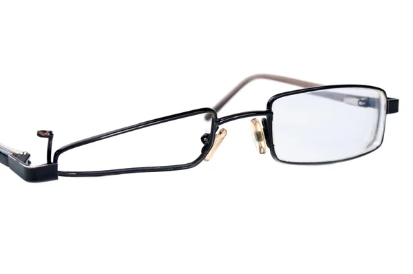 Rozbité brýle černé — Stock fotografie