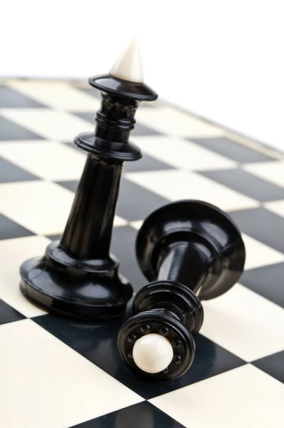 Kungen och drottningen i schack — Stockfoto