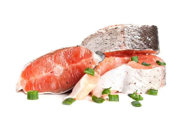 Сырой лосось — стоковое фото