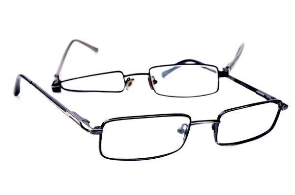 Gebrochene schwarze Brillen — Stockfoto