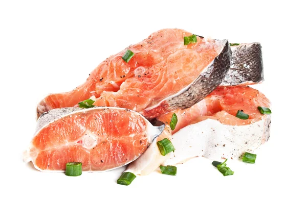 Сырой лосось — стоковое фото