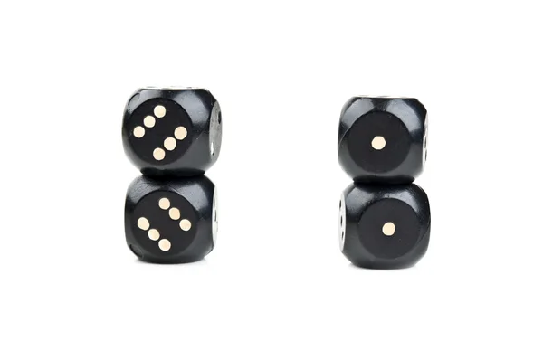 Black dice — Stock Photo, Image