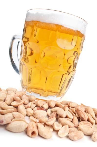 Beer and nuts Stock Photo