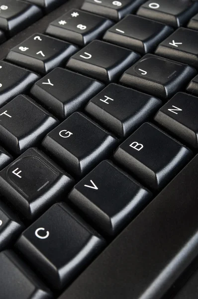 Černá počítačová klávesnice — Stock fotografie