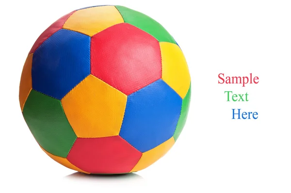 Колір футбольний м'яч — стокове фото