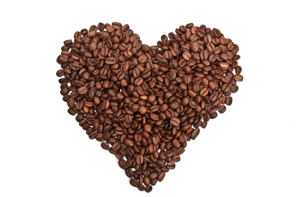 stock image Roasted coffee heart