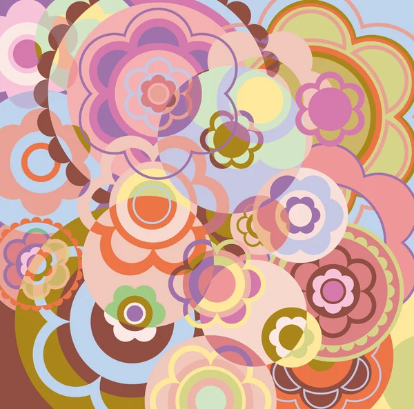 Abstrakt blommig dekorativa bakgrund. — Stock vektor