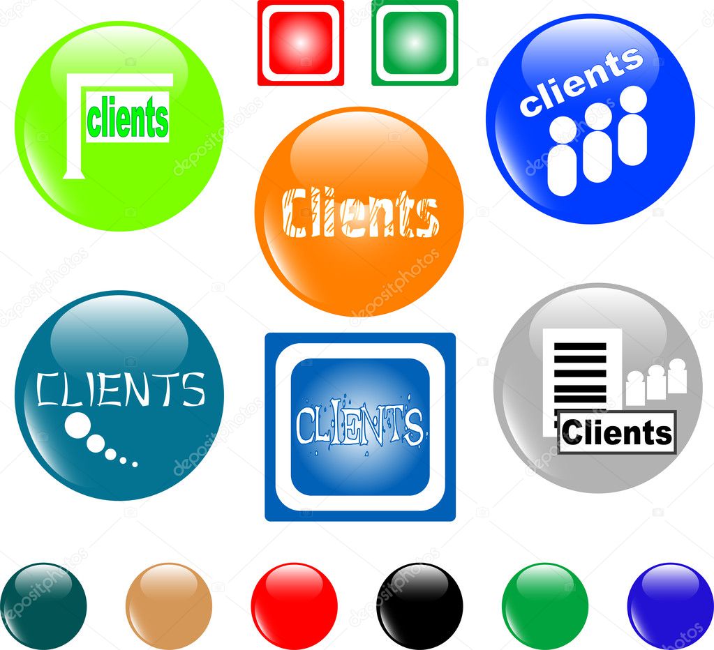 Button clients colored icon