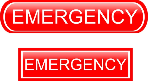 Emergency sign icon — Stock Vector
