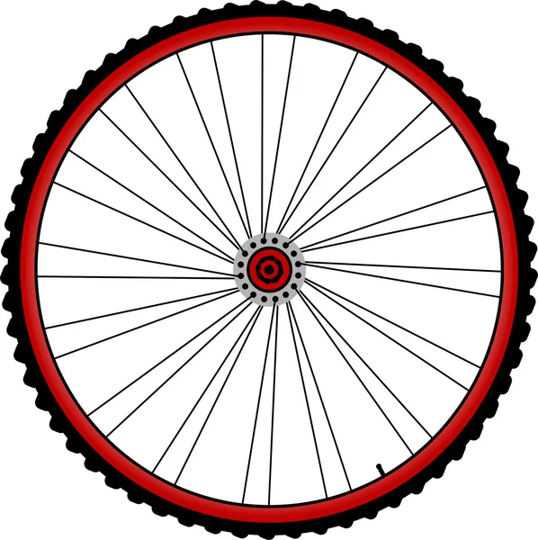 Bicycle wheels — Stock Vector