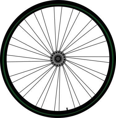 Bike wheel clipart