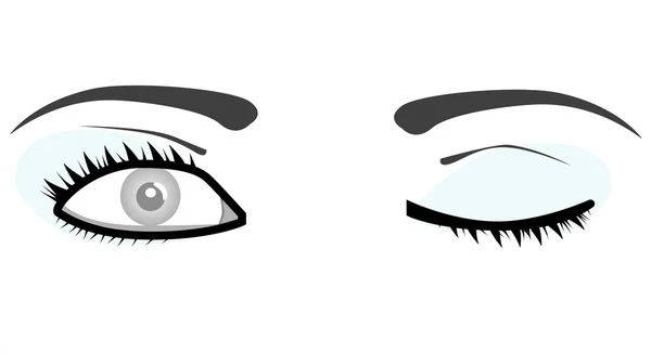 Vecteur yeux de femme — Image vectorielle