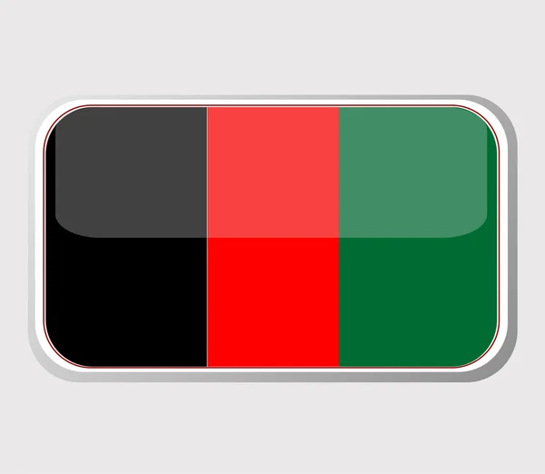 Прапор Афганістану у вигляді. вектор — стоковий вектор