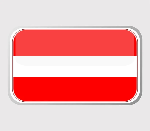 Ausztria zászlaja formájában. vektor — Stock Vector
