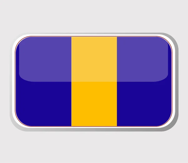 Bandiera delle Barbados nella forma. vettore — Vettoriale Stock
