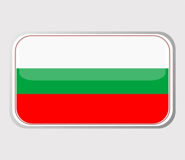 Bandiera di bulgaria nella forma. vettore — Vettoriale Stock