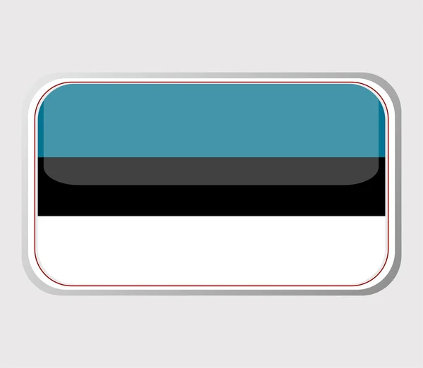 Bandera de estonia en la forma. vector — Archivo Imágenes Vectoriales