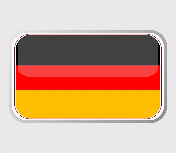 Flag of germany in the form. vector — Stock Vector