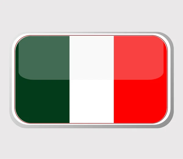 墨西哥旗帜的形式。矢量 — 图库矢量图片