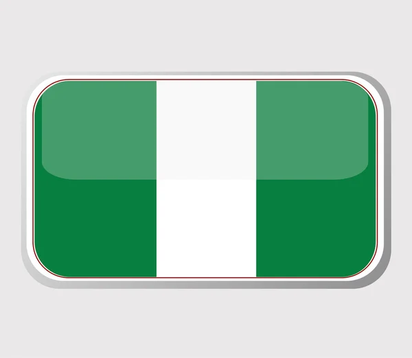 Прапор Нігерії у вигляді. вектор — стоковий вектор